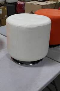 Ottoman White 17Hx18D