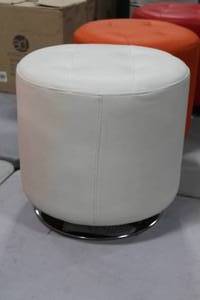 Ottoman White 17Hx18D