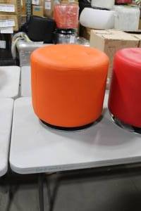Ottoman Orange 17Hx18D