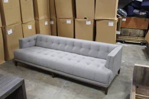 Living Room Sofa Grey 90Lx35Dx25H