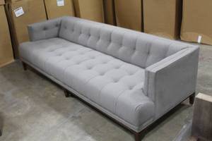 Living Room Sofa Grey 90Lx35Dx25H