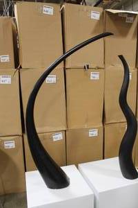 Tusk Vase Black 59Hx9D