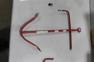 Metal Decorative Anchor RedWhite 14Wx22H