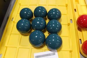 Lot of (8) Decorative Balls Blue 4D