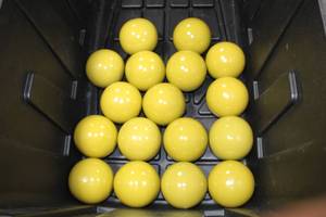 Lot of (17) Decorative Balls Yellow 4D