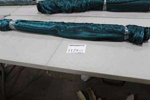 Lot of (1) Roll of Fabric Teal Shimmer 57W