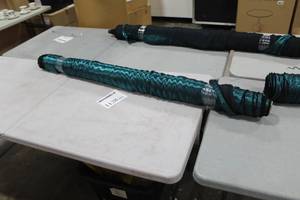 Lot of (1) Roll of Fabric Teal Shimmer 57W