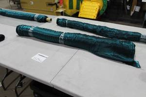 Lot of (1) Roll of Fabric Teal Shimmer 57W