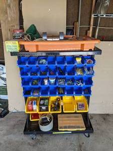 lot 73 image: (2) Small Parts Organizers Filled with Hardware (See Photos)