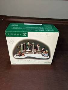 lot 223 image: Dept. 56 Dickens Village Figurines A Christmas Carol Reading