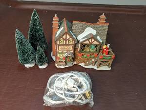 lot 228 image: Dept. 56 Dickens Village Series Animated Gift Set Fezziwigs Ballroom