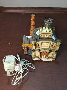 lot 207 image: Dept. 56 Dickens Village Series Williams Gas Works Lighted Building