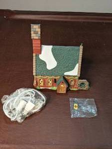 lot 214 image: Dept. 56 Dickens Village Series Dudden Cross Church Lighted Building