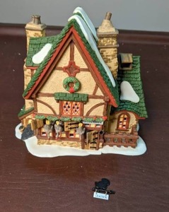 lot 219 image: Dept. 56 Dickens Village Series Leacock Poulterer Lighted Building