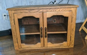 lot 403 image: Small Cabinet with Glass Doors