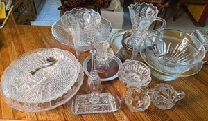lot 142 image: Stunning Glass & Crystal Servingware
