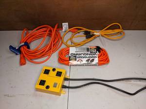 lot 288 image: Vacuum Power Tool Auto Switch and (3) Extension Cords