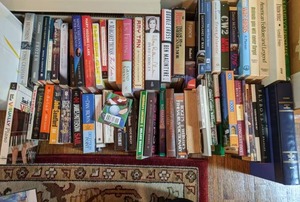 lot 187 image: Books by the Dozen Thrillers, War, Reference, Folklore, etc.