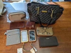 lot 170 image: Betsey Johnson Purse, Phone Cases, Wallets, etc.