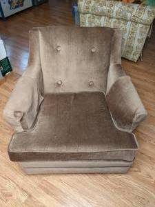 lot 389 image: Petite Velvety Armchair