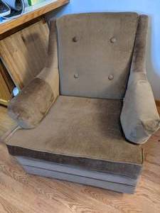 lot 392 image: Velvety Armchair