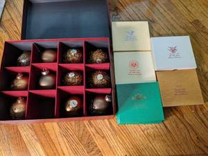 lot 195 image: Christmas Ornaments White House Historical Association and Others