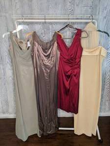 lot 472 image: (4) Elegant Sleeveless Dresses Small and Medium