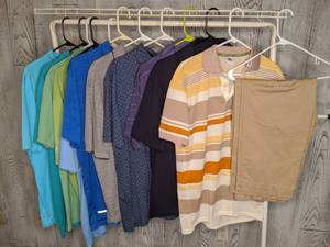 lot 485 image: Mens L and XL Shirts and Khakis