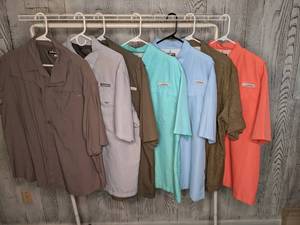 lot 488 image: (7) Mens Habit Outdoor Shirts Mostly XL