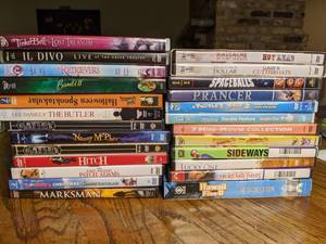 lot 636 image: DVD Lot Spaceballs, Sideways, Hitch, Patch Adams, etc.