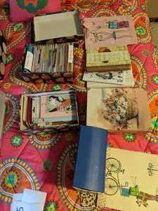 lot 584 image: Lot of Greeting Cards & ScrapbookingCrafting Supplies