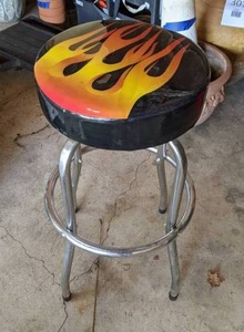 lot 594 image: Flamin Hot Bar Stool