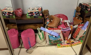 lot 574 image: Contents of Closet Kid Stuff Crafts, Toys, Stuffed Animals, etc.
