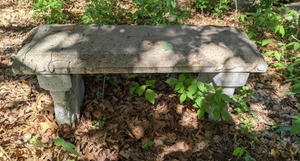 lot 773 image: Concrete Garden Bench