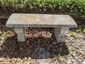 lot 775 image: Concrete Garden Bench with Removable Top