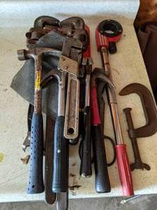 lot 742 image: Hand Tools Hammers, Wrenches, Clamp