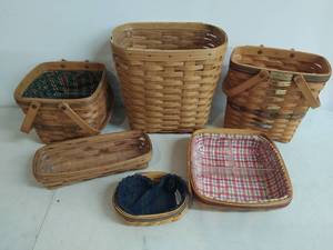 lot 48 image: Set of 6 Longaberger baskets