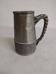lot 178 image: Dovrs No. 5K Tin Pewter B.J.H. Mug