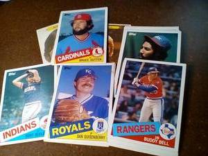 1985 Topps Oversized 5 X 7 Baseball & Hockey Cards