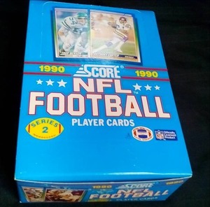 Full Box of 1990 Score NFL Series 2 Football Player Cards (16 Per Pack)