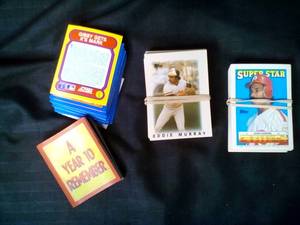 1988-89 Topps Mini Baseball Cards & 1989 Score Baseball Mini Reflective Years See Photos
