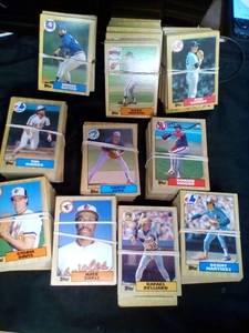 700 1987 Topps Baseball Cards (Rookies, HOFs) Complete Your Set