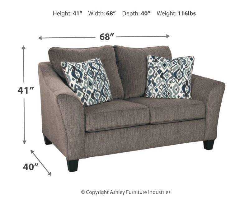 lot 26 image: Signature Design by Ashley, Ashley Furniture Nemoli Loveseat, 4580635 - BRAND NEW - NO RESERVE