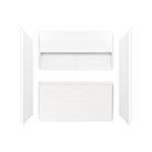 lot 109 image: Bootz Industries Nextile 30 in. x 60 in. x 60 in. 4-Piece Direct-to-Stud Alcove Tub Surround in White, Z041-5000.