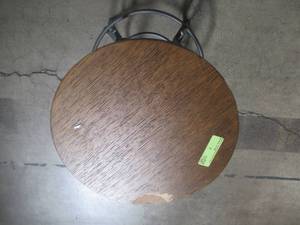 lot 215 image: Coaster Home Furnishings Brown and Graphite Adjustable Bar Stool Weathered 122098