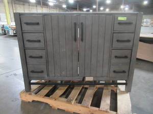 lot 216 image: Home Decorators Collection Stanbury 48 in. W x 22 in. D Vanity in Cashmere 1459VA48-247900