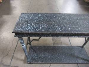 lot 226 image: Litton Lane 47.20 in. Farmhouse Black Rectangle Wood Console Table 92174