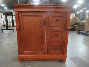 lot 232 image: Foremost Naples 30 in. W x 21-78 in. D x 34 in. H Vanity Cabinet Only in Warm Cinnamon NACA3021DL