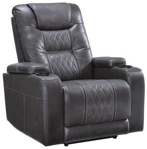 lot 46 image: Signature Design by Ashley, Composer Power Recliner Adjustable Headrest Gray-2150613 - BRAND NEW NO RESERVE