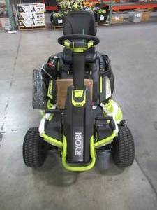 lot 2 image: Ryobi 38 in. Battery Electric Riding Lawn Mower RY48110